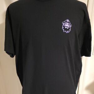 Next Level Apparel Black Tee with Purple Logo
